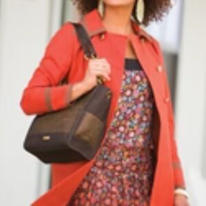 Miche Retired Rare Briarly Demi with Croc print handles